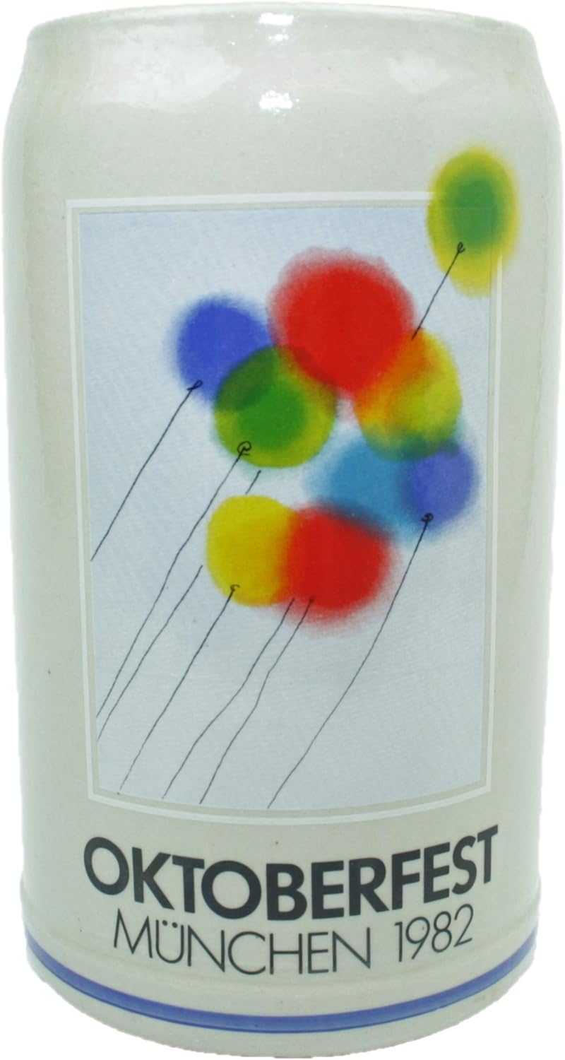 Steinfixx® - Original Oktoberfestkrug 1982 I Jahrgangskrug I Jahreskrug I Wiesnkrug I Sammlerkrug
