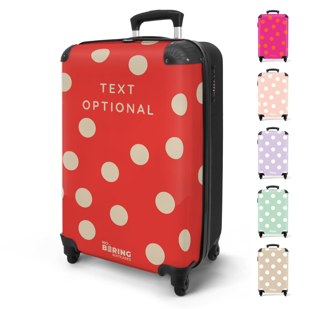 NoBoringSuitcases.com® Handgepäck Koffer 55x40x20 Personalisiert - Reisekoffer mit Rollen, Leichtgew