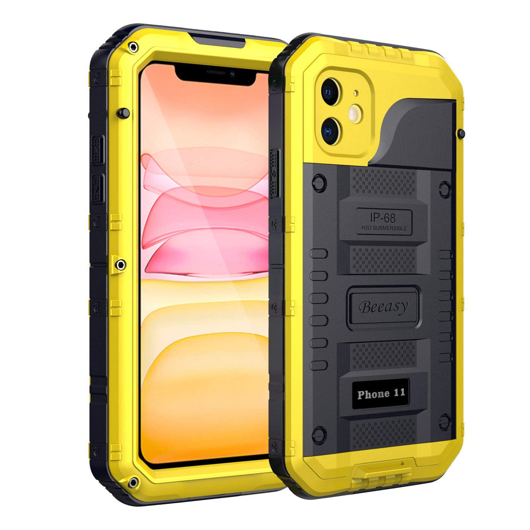 Beeasy Hülle Kompatibel mit iPhone 11, Wasserdicht Stossfest Outdoor Handy Case Militärstandard Schu
