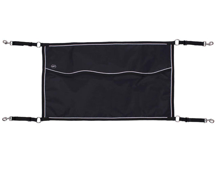 QHP Boxensperre Freiluft-Boxentür Verstellbare Gurtbänder 60 x 95 cm schwarz
