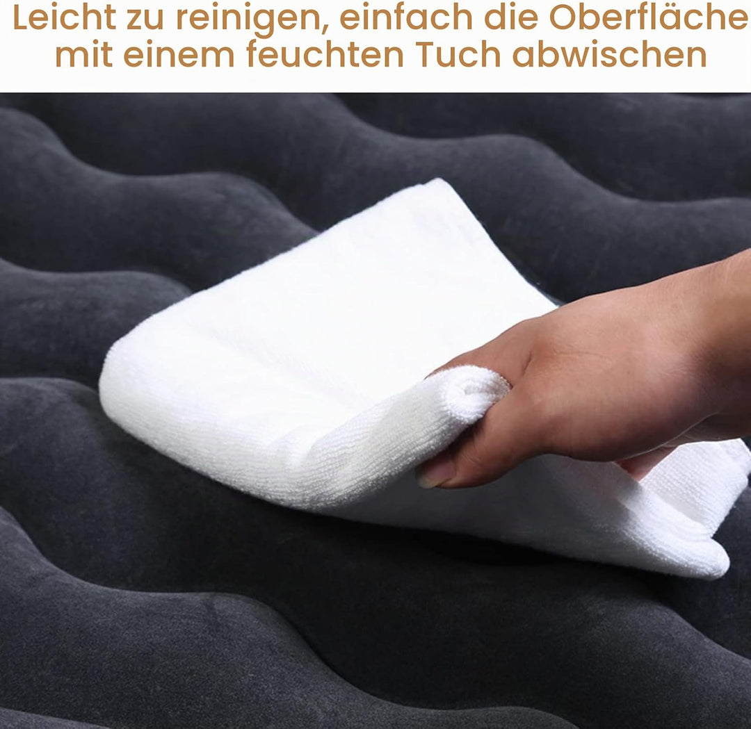 Wakects Auto Matratze, Auto Matratze Kofferraum, Aufblasbare Matratze für Auto, Rücksitz, mit Pumpe,