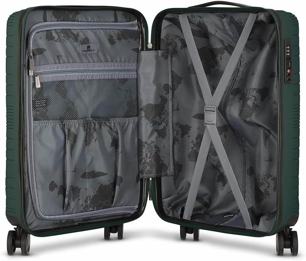 Franky Dallas 3.0 Hartschalen-Trolley mit 4 Rollen S 55 cm | Ausgestattet mit TSA-Schloss, Dehnfalte