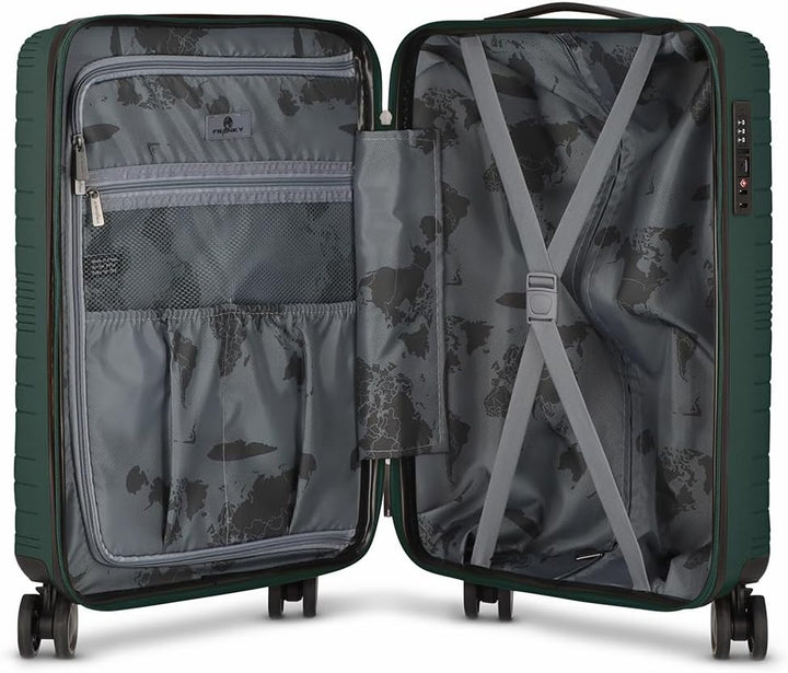 Franky Dallas 3.0 Hartschalen-Trolley mit 4 Rollen S 55 cm | Ausgestattet mit TSA-Schloss, Dehnfalte