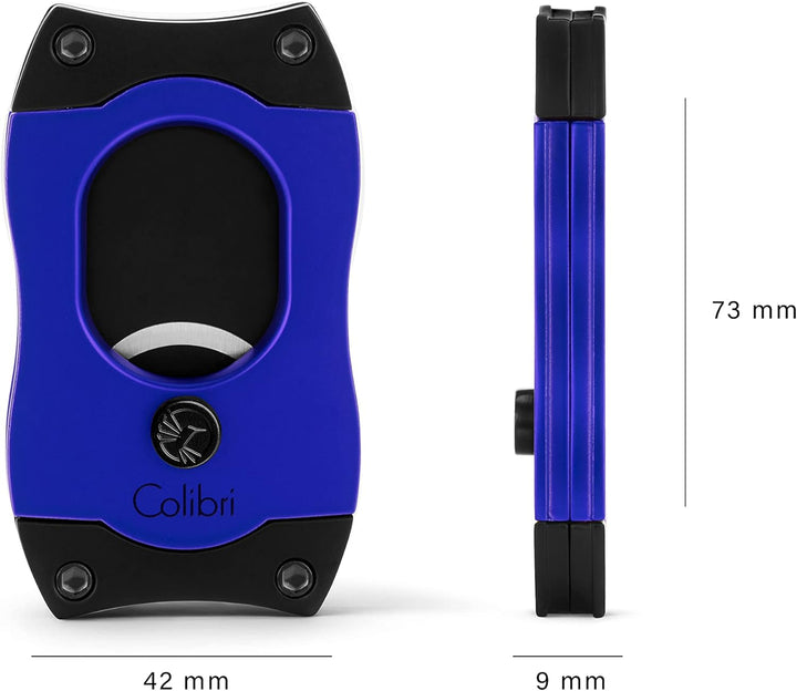 Colibri S-Cut Zigarrenschneider - Klassischer Gerader Schnitt - Bis zu 66 Ringmass Zigarren - Ergono