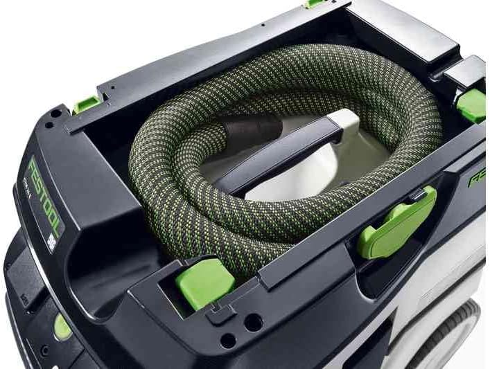 Festool Absaugmobil CTM 26 E CLEANTEC (mit Hauptfilter, SELFCLEAN Filtersack, Saugschlauch glatt Ø 2