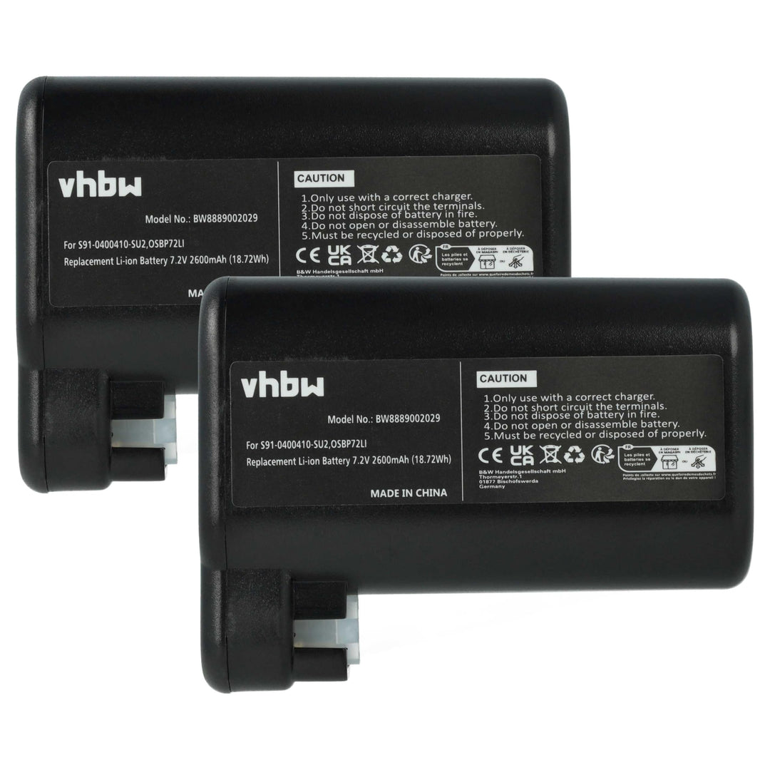 vhbw 2X Akku kompatibel mit AEG RX9-1-SGM | RX9-1-IBM, RX9-2-4STN, RX9-2-4ANM, RX9, RX8-1-4WN Saugro