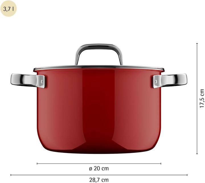 WMF Fusiontec Mineral Pro, Kochtopf mit Deckel, 20 cm, kratzfestes Material, Topf Induktion, für all
