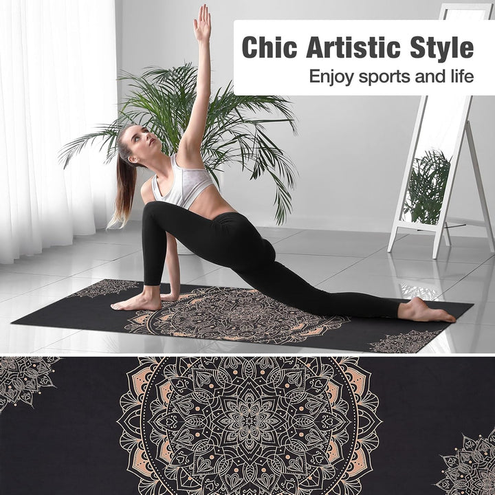 MoKo Yogamatten Handtuch, rutschfest Yoga Handtuch Auflage für Yogamatte Schweissabsorbierend Saugfä