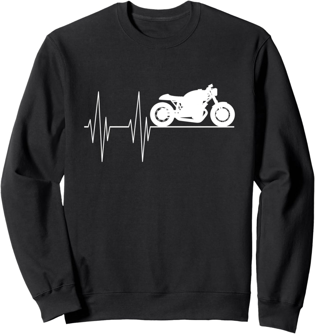 Motorrad Herzschlag Männer & Herren Tuning Garage Sweatshirt