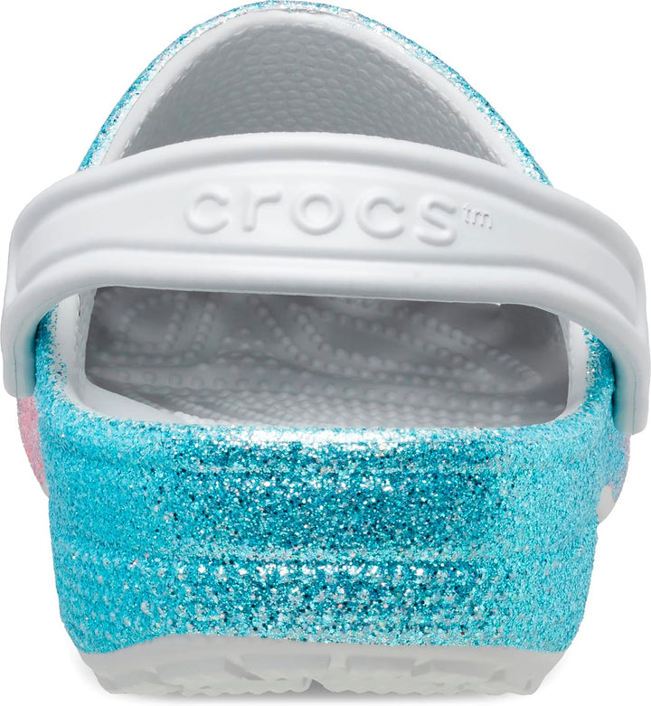 Crocs Unisex Kinder Classic Glitter Clog T Holzschuh 19/20 EU Shimmer Multi, 19/20 EU Shimmer Multi