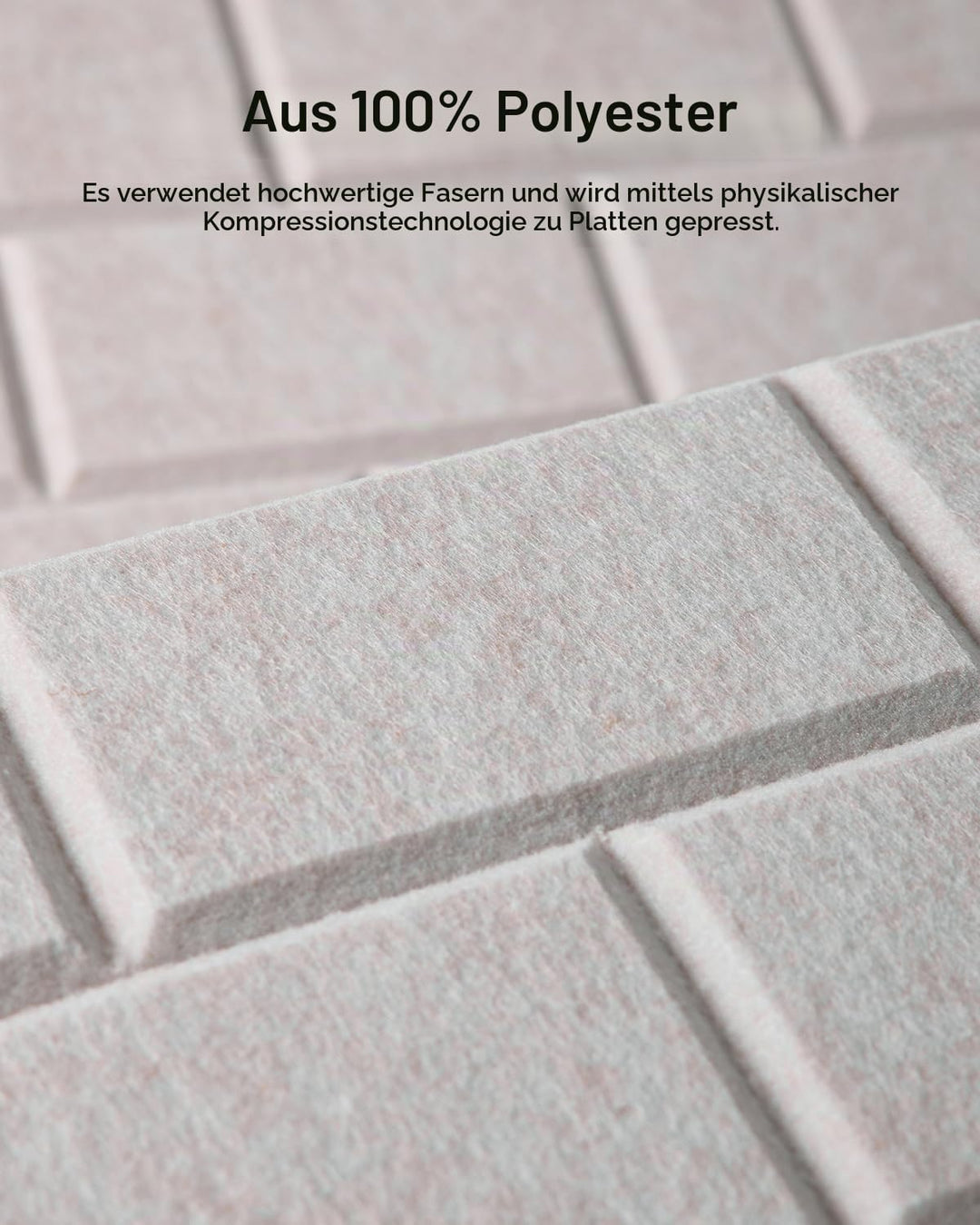 Soundsbay Akustikplatten selbstklebend 12 Stück, Schallschutz Wand Rechteckiger Ziegeltyp Schallschu