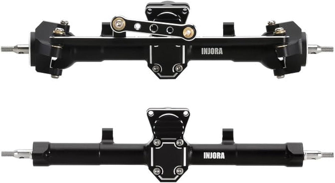 INJORA RC Vorder Hinter Achse CNC Aluminium Verlängert 4mm für 1/24 RC Crawler Axial SCX24 Deadbolt