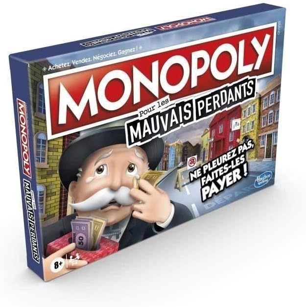 Monopoly Jeu Hasbro Edition Mauvais Perdants Frankreich Multi, Frankreich Multi