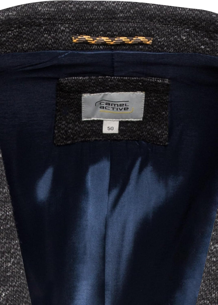 camel active Herren 442495/2i38 Lässiger Blazer 102 Anthrazit, 102 Anthrazit