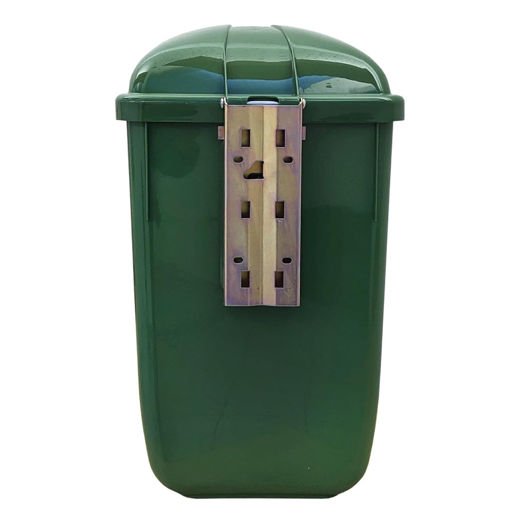 SULO Original Set Abfallbehälter Papierkorb mit Regenhaube | Made in Germany | 50 Liter | Grün | Mit