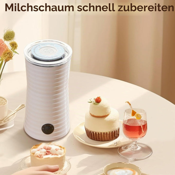 Morpilot Elektrischer Milchaufschäumer, automatischer Milchaufschäumer, 4 in 1, freie Wahl der Schau
