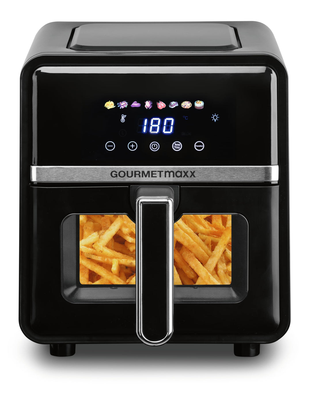GOURMETmaxx Heissluftfritteuse - 5 L Airfryer | Fritteuse mit 6 Funktionen, 8 Programmen | Minibacko