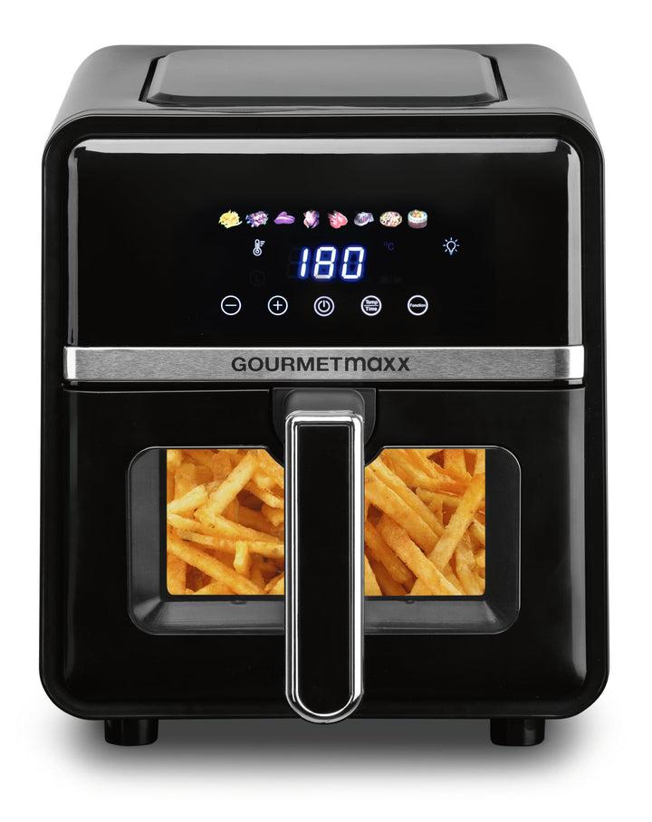 GOURMETmaxx Heissluftfritteuse - 5 L Airfryer | Fritteuse mit 6 Funktionen, 8 Programmen | Minibacko