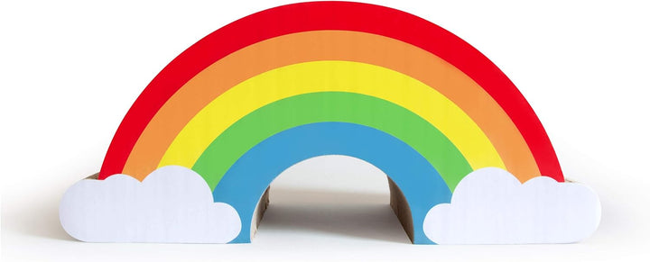 SUCK UK Katzenkratzer, Regenbogen-Katzenkratzer für Wohnungs-Katzen, Kratzbaum & Kratzbrett für Katz