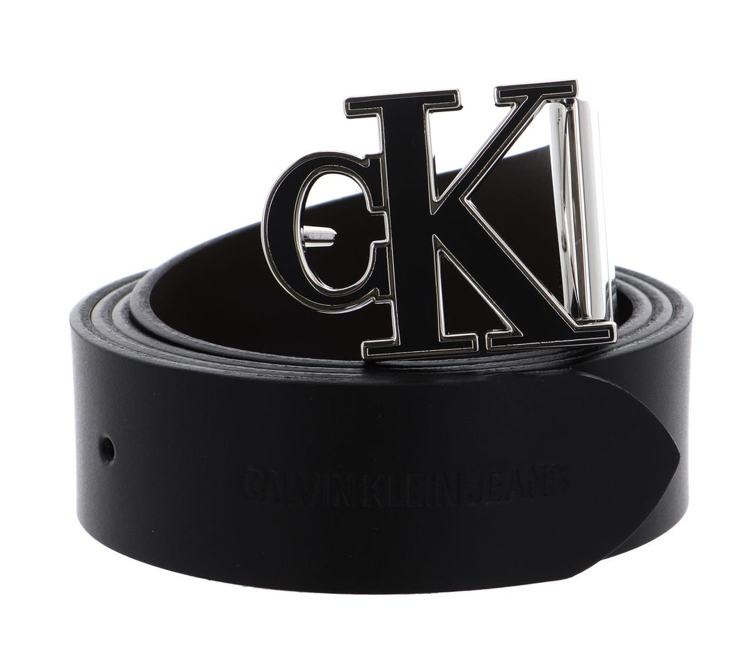 Calvin Klein Mono Hardware Belt W95 Black/Bitter Brown - kürzbar