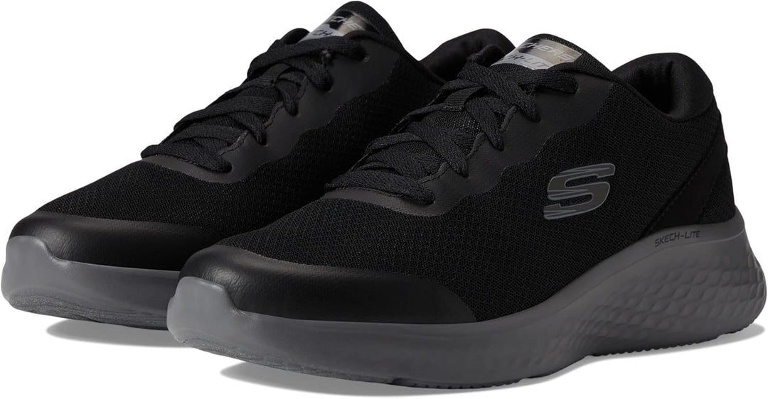 Skechers Skech-Lite Pro Clear Rush Sneaker für Herren, weiss 41 EU Black Mesh Duraleather Trim, 41 E