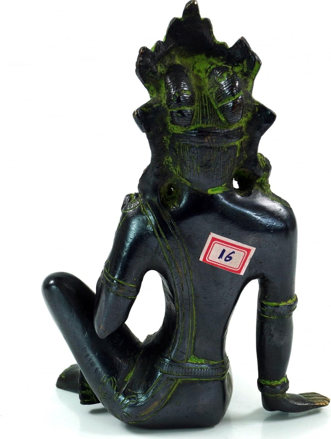 GURU SHOP Messingfigur, Statue Laxmi 16 cm - Motiv 2 normal Motiv 2, normal Motiv 2