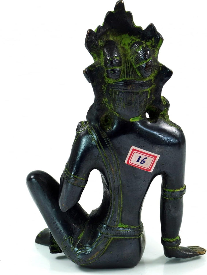 GURU SHOP Messingfigur, Statue Laxmi 16 cm - Motiv 2 normal Motiv 2, normal Motiv 2
