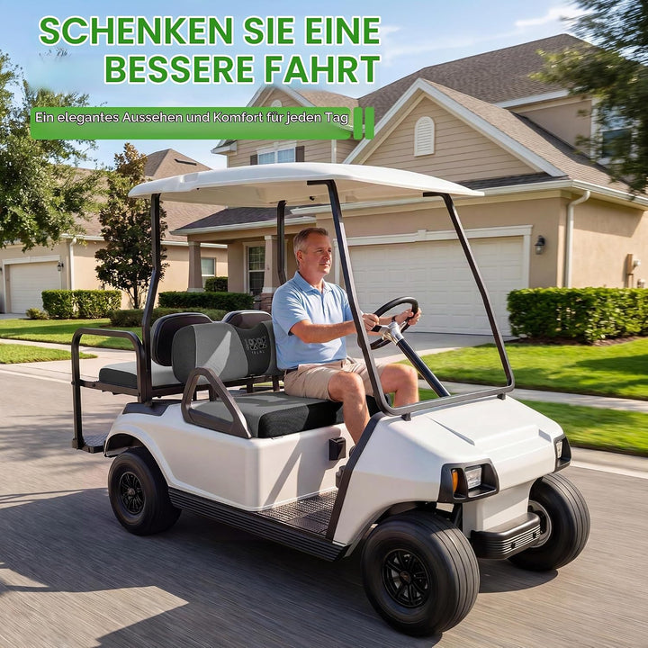 10L0L Golfplatzgeräte,Golfmobil-Zubehör,Golfwagen-Sitzbezug Komplettset für Vordersitze, Polyester-B