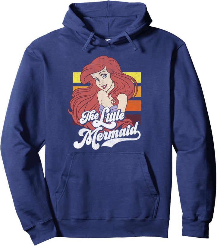 Disney Little Mermaid Vintage Stripes Pullover Hoodie