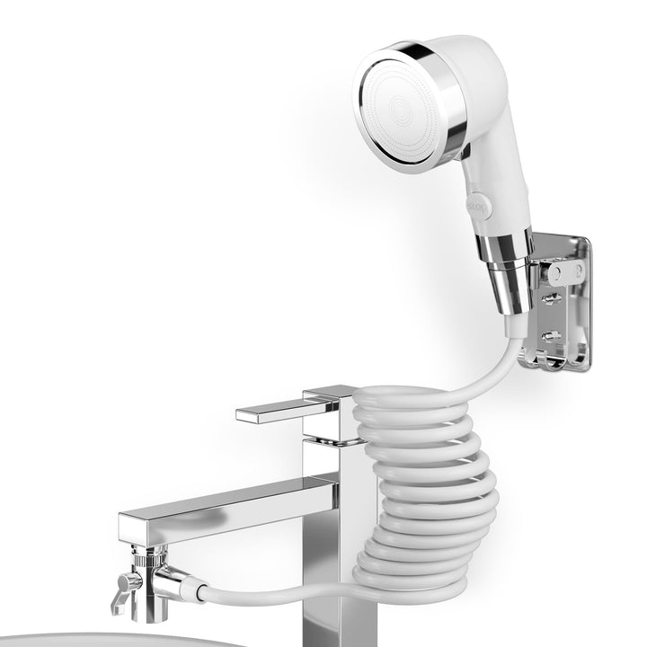 Handbrause für Waschbecken, Waschbeckenbrause mit Schlauch, Handbrause Duschkopf Set Mit Halterung,