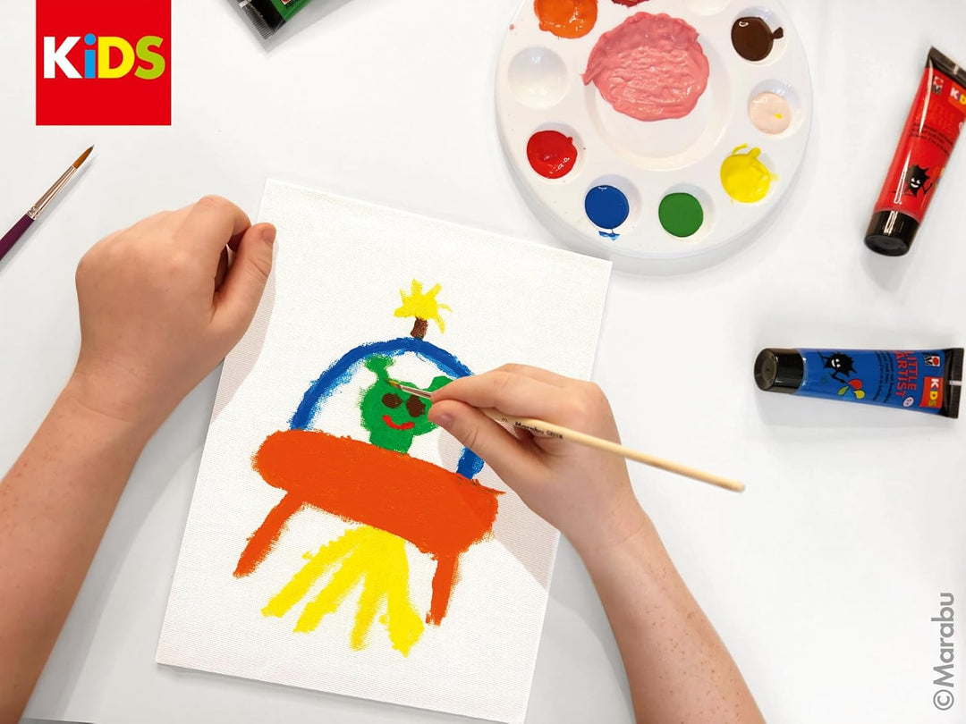 Marabu KiDS Little Artist Maxi Art Box, Mal- und Bastelbox für Kinder ab 5 Jahren, inkl. 12 x 36 ml