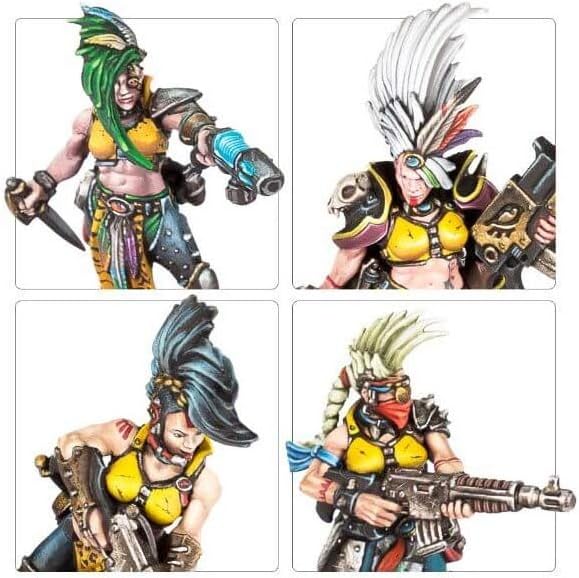 Games Workshop 99120599004 Necromunda Escher Gang Miniatur, Black