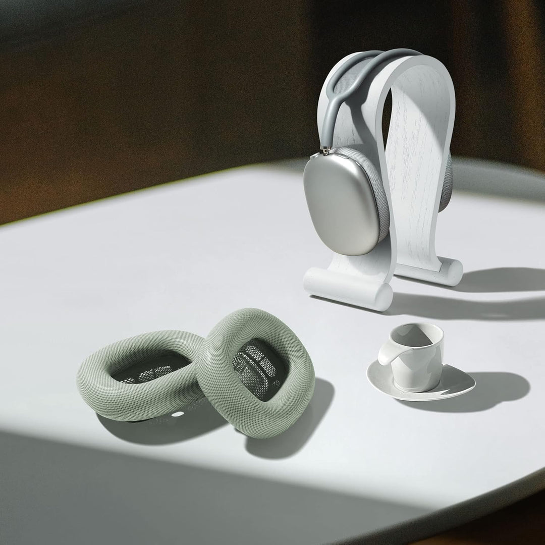 kwmobile 2X Ohrpolster kompatibel mit Apple AirPods Max Polster - Kopfhörer Polster aus Kunstleder f