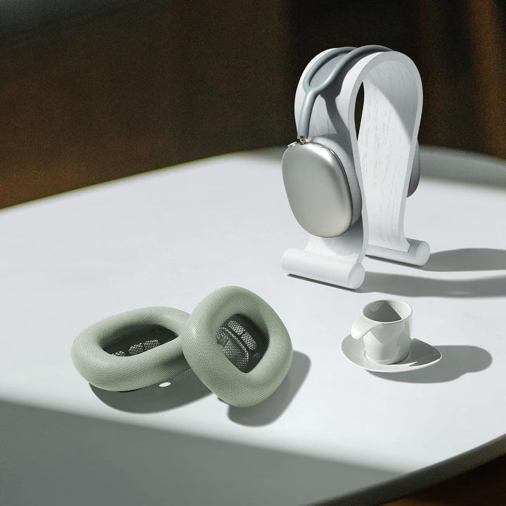 kwmobile 2X Ohrpolster kompatibel mit Apple AirPods Max Polster - Kopfhörer Polster aus Kunstleder f