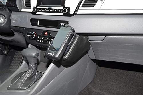 KUDA 2775 Halter Kunstleder schwarz für Kia NIRO/NIRO Hybrid ab 2016 & ab 2019 Kunstleder schwarz, S
