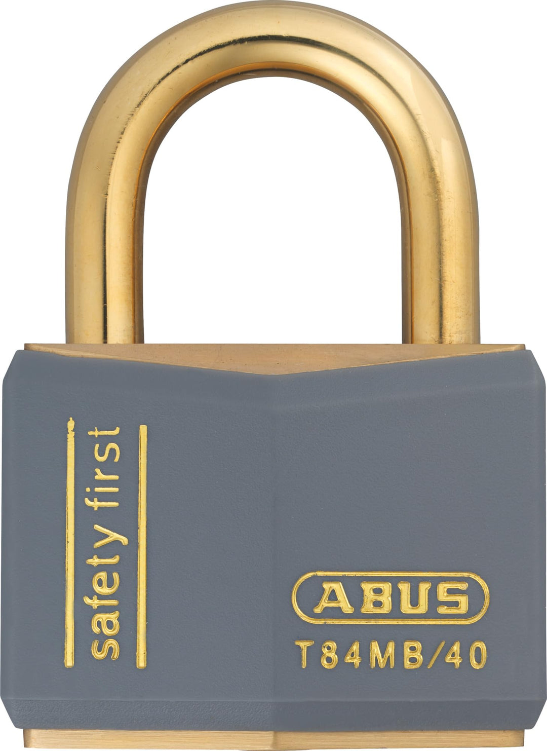 ABUS 28355 Serie Nautic INOX Vorhängeschloss aus massivem Messing - Grau Grau 40mm Verschiedenschlie