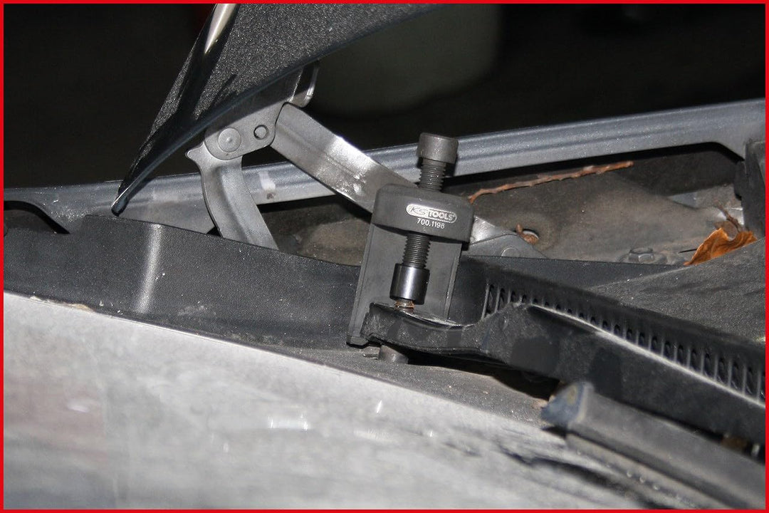 KS Tools 7001198 Universal Scheibenwischerarm Abzieher mit Abziehgabel, Schwarz