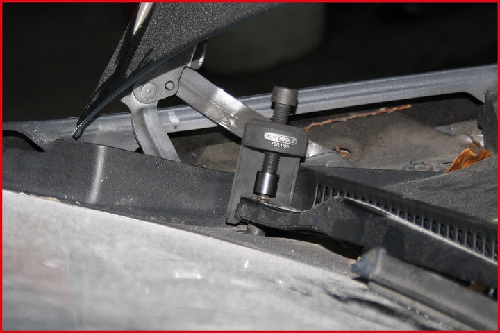 KS Tools 7001198 Universal Scheibenwischerarm Abzieher mit Abziehgabel, Schwarz