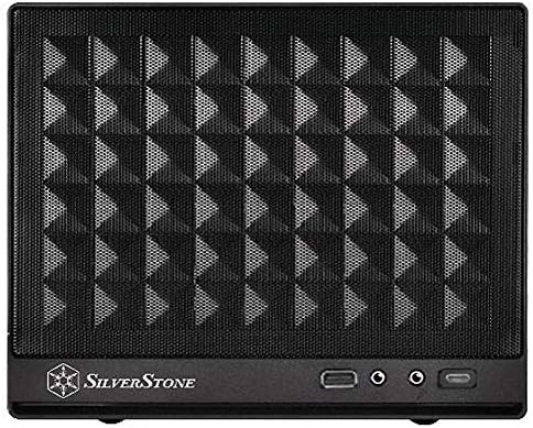 Silverstone SST-SG13B-C - Sugo Mini-ITX kompaktes Cube Gehäuse, Mesh-Frontblende, USB Typ C Anschlus
