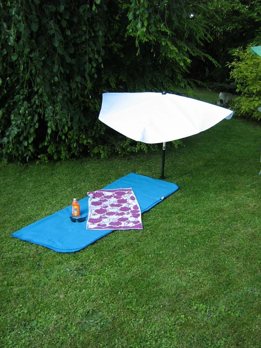 Neues Modell ab März 2018 - Hollysun® Sonnenschirm - Exklusiv-Fächerschirm - dunkelgrün - Hollymat E