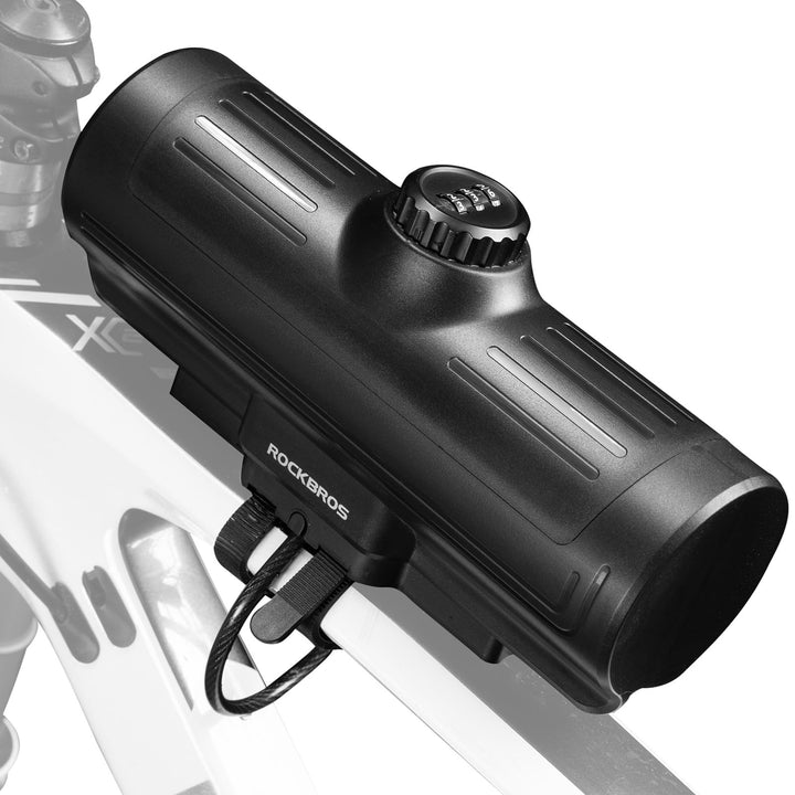 ROCKBROS Fahrrad Oberrohrtasche 0,7L, wasserdichte Fahrradbox mit Zahlenschloss, Robuste Rahmentasch