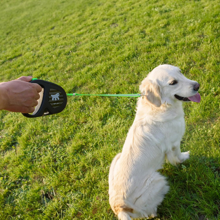 Ferplast Reflektierende Hundeleine Flippy ONE Reflex, Rollleine mittelgrosse Hunde bis 25 kg. Auszie