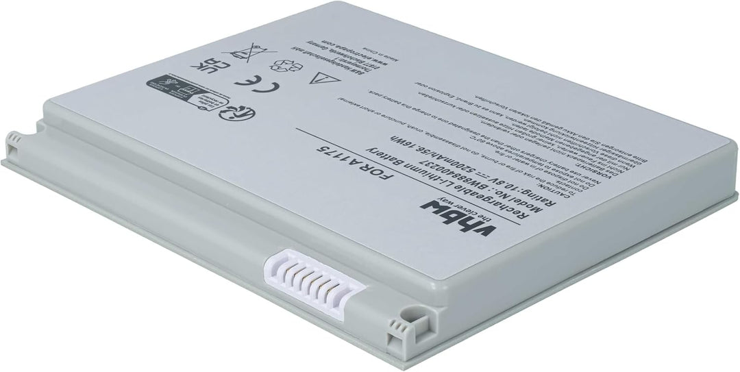 vhbw Akku kompatibel mit Apple MacBook Pro 15 MB134LL/A, 15 MB134X/A Notebook (5200mAh, 10,8V, Li-Po
