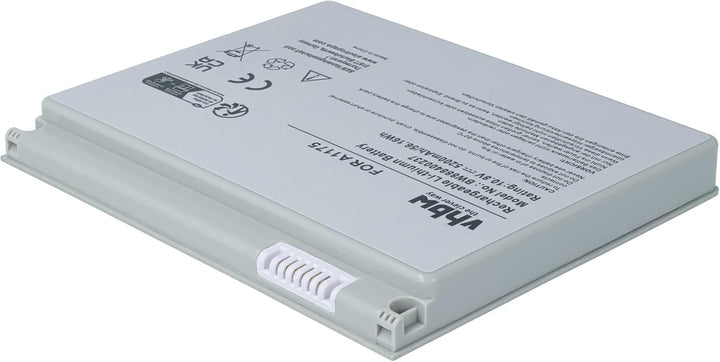 vhbw Akku kompatibel mit Apple MacBook Pro 15 MB134LL/A, 15 MB134X/A Notebook (5200mAh, 10,8V, Li-Po