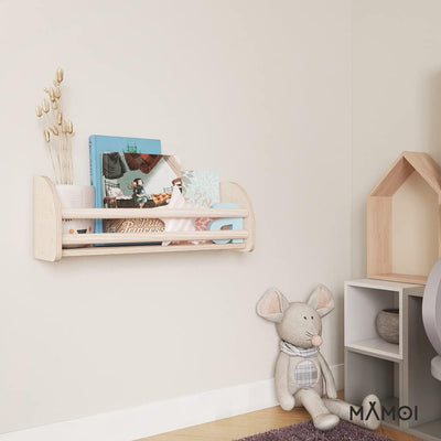 MAMOI® Bücherregal für Kinder, Bücherkiste für kinderzimmer, Book Shelf, Buchregal, Wandregal kinder