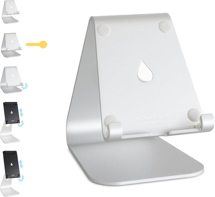 Rain Design 10050 Mstand Tablet plus mit Winkelverstellung silber silber Tablet, silber Tablet
