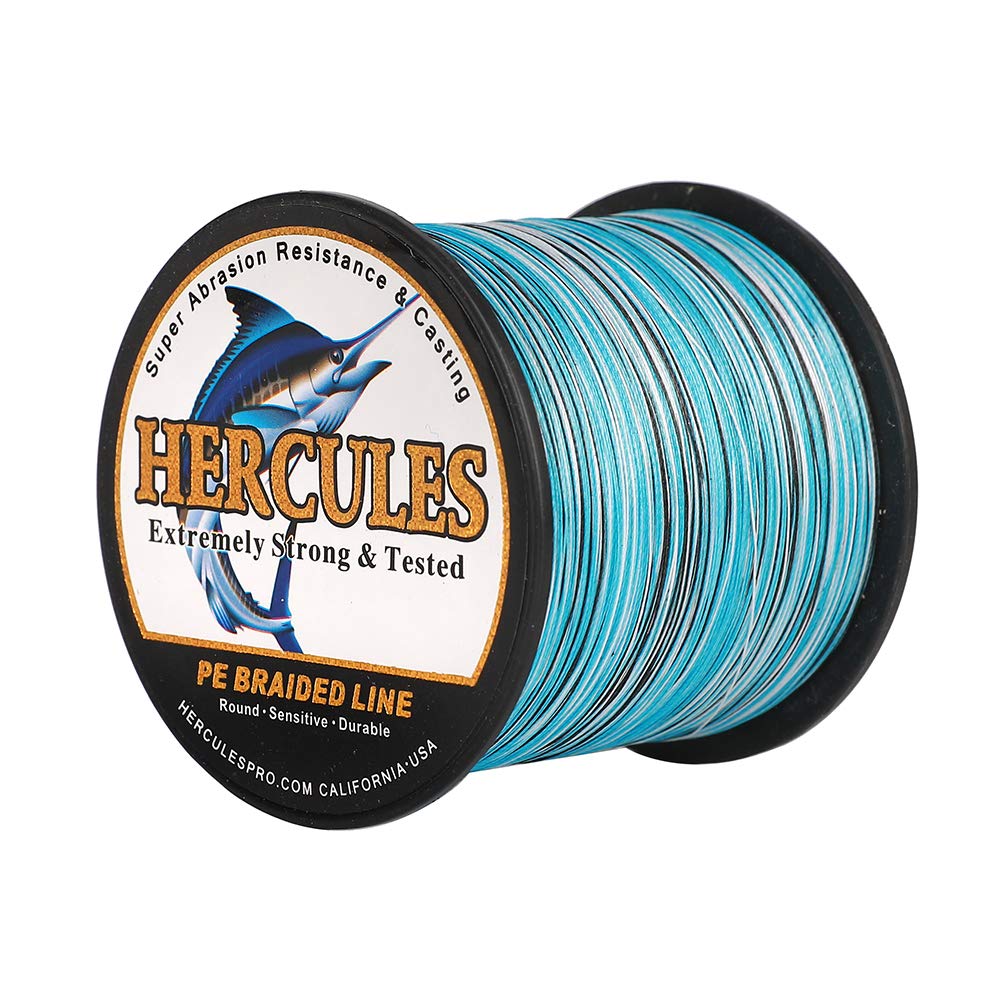 HERCULES Super Cast 100m - 2000m Yards Geflochtene Angelschnur 10lb - 300lb Test für Salzwasser Süss