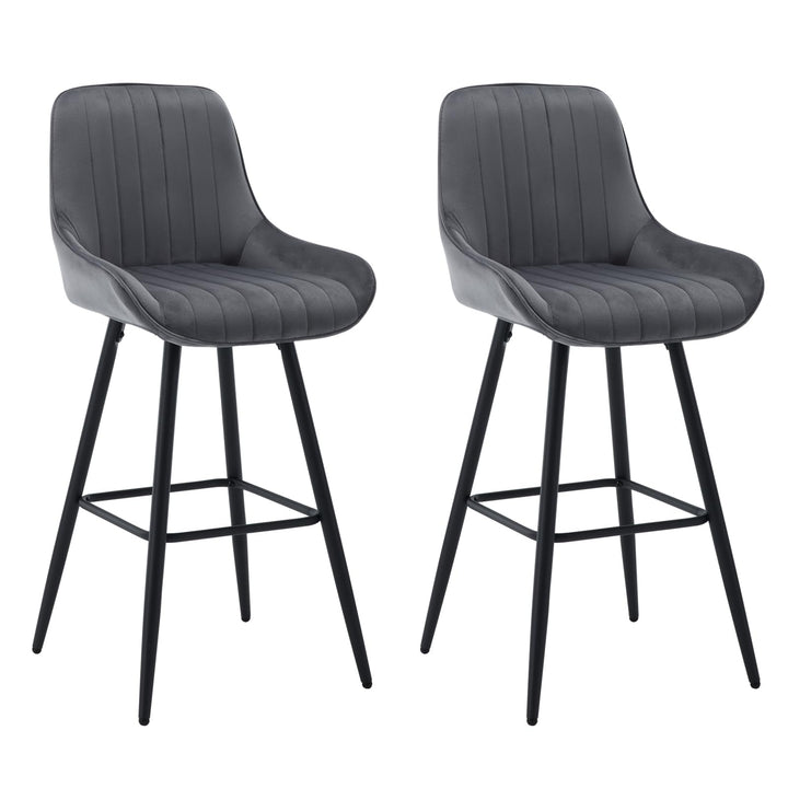 WOLTU 2er Set Barhocker, Barstuhl, Küchenhocker, Tresenhocker, Bistrohocker, Design Hocker, mit Rück