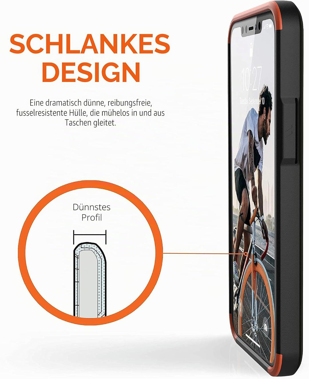 Urban Armor Gear Civilian Hülle Apple iPhone 12 Pro Max (6,7" Zoll) Schutzhülle (Wireless Charging k