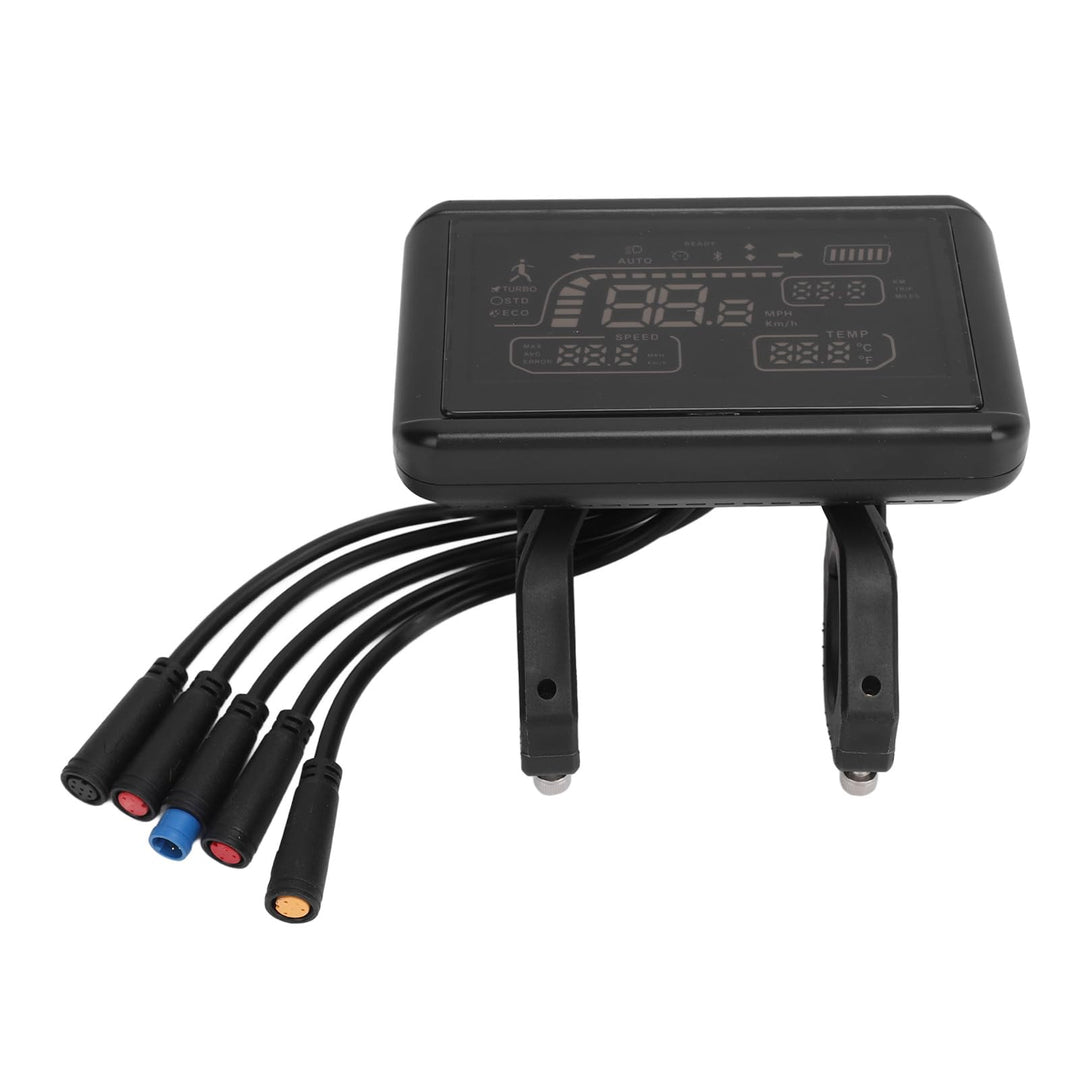 ElectricBicycle Display Panel, Wasserdichtem ABS Fahrradcomputer Tachometer Messgerät Bedienfeld LCD